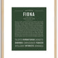 Fiona | Name Art Print