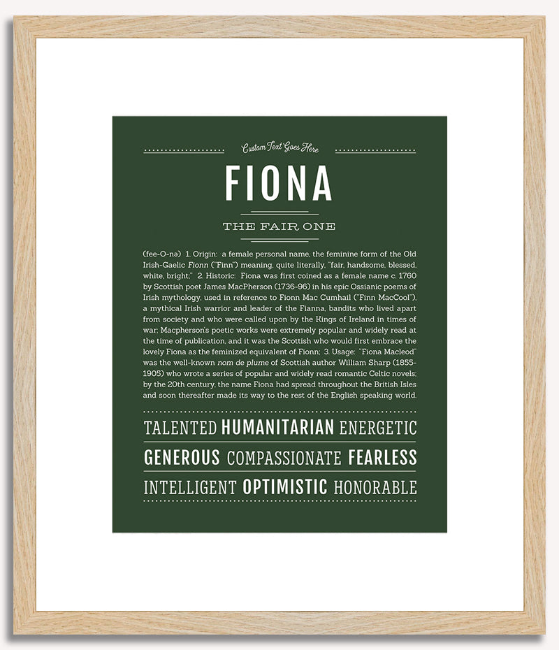 Fiona | Name Art Print