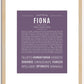 Fiona | Name Art Print