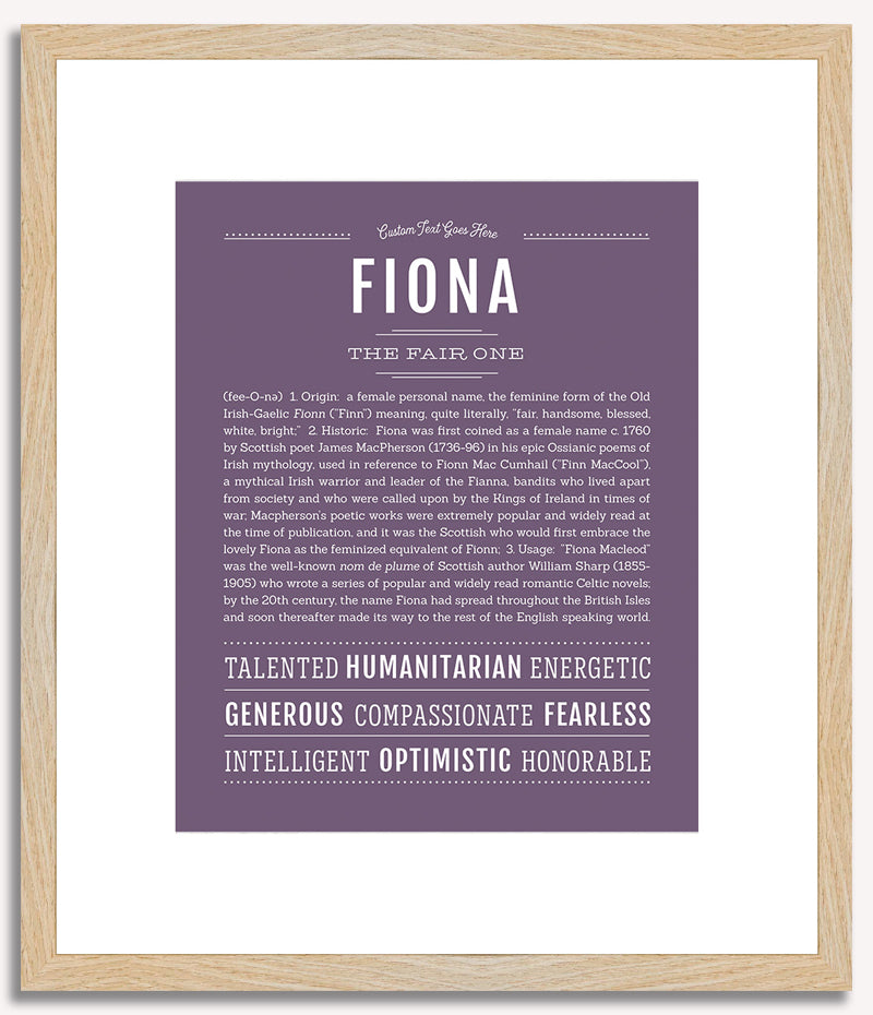 Fiona | Name Art Print