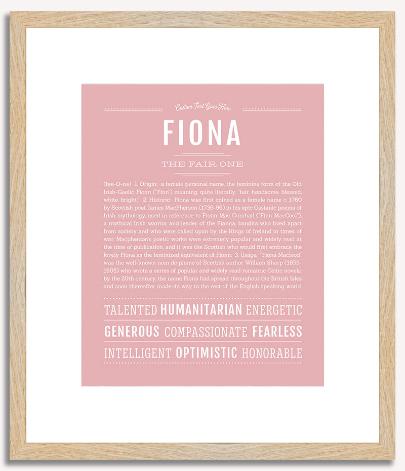 Fiona | Name Art Print