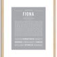 Fiona | Name Art Print