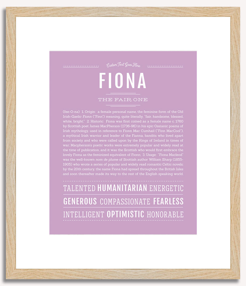 Fiona | Name Art Print