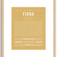 Fiona | Name Art Print