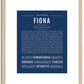 Fiona | Name Art Print