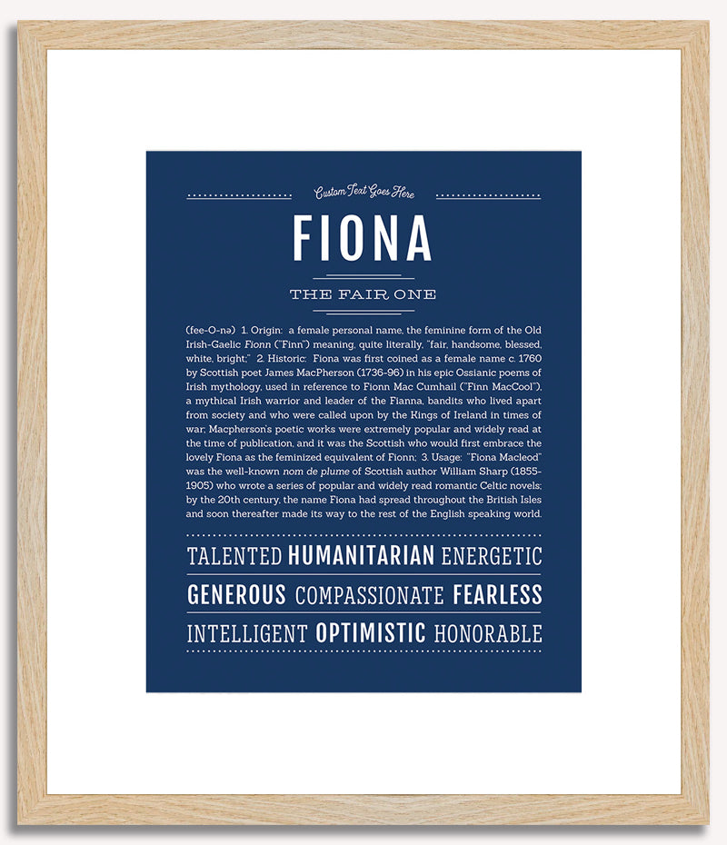 Fiona | Name Art Print