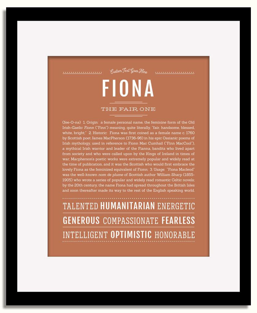 Frame Options | Terra Cotta | Black Frame, Matted