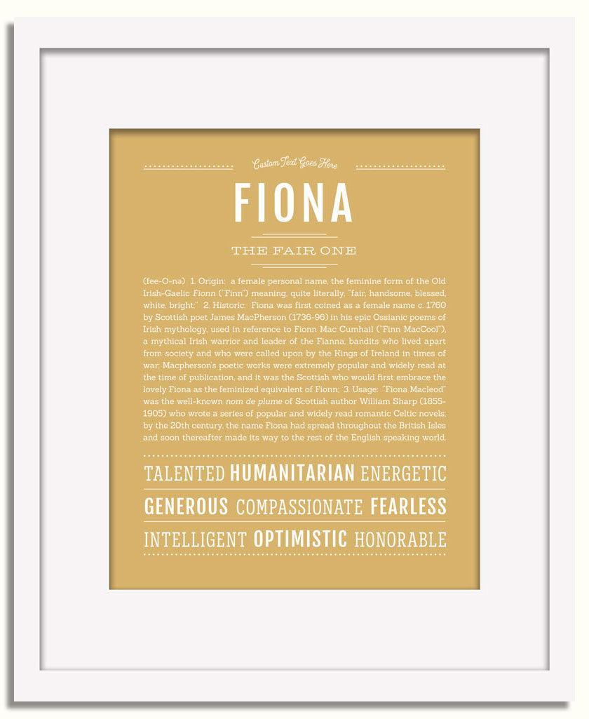 Frame Options | Matte Gold | White Frame, Matted