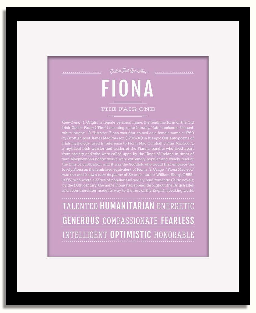 Frame Options | Lilac | Black Frame, Matted