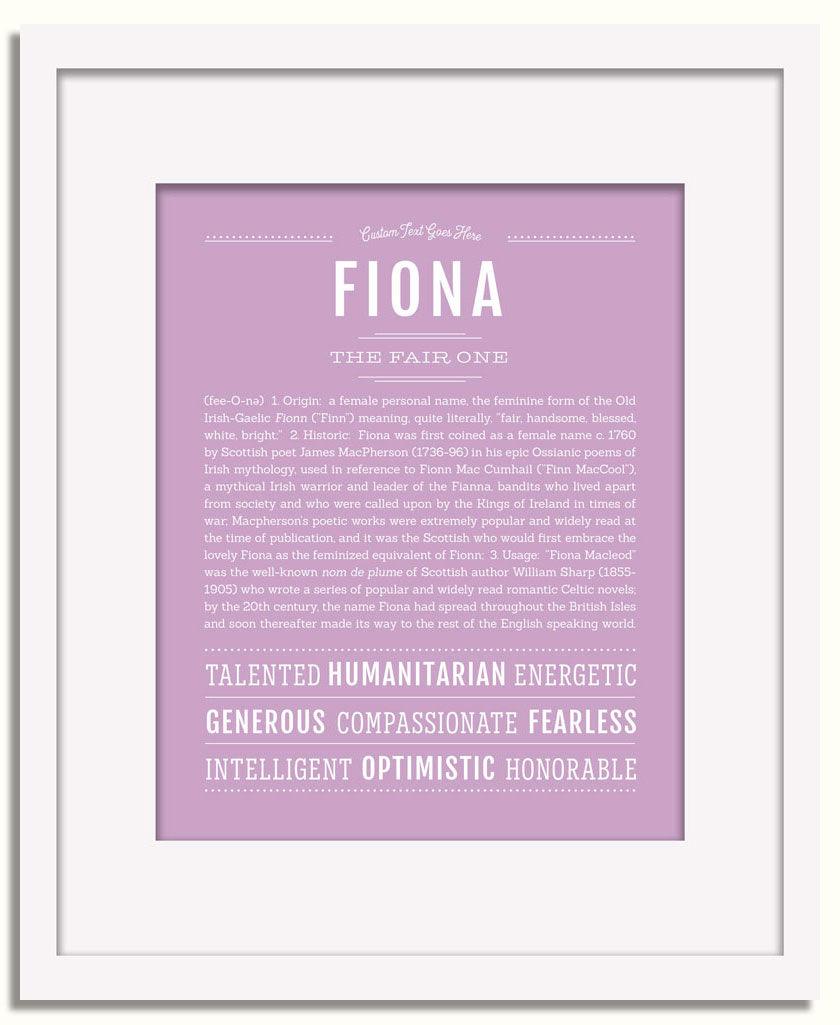 Frame Options | Lilac | White Frame, Matted