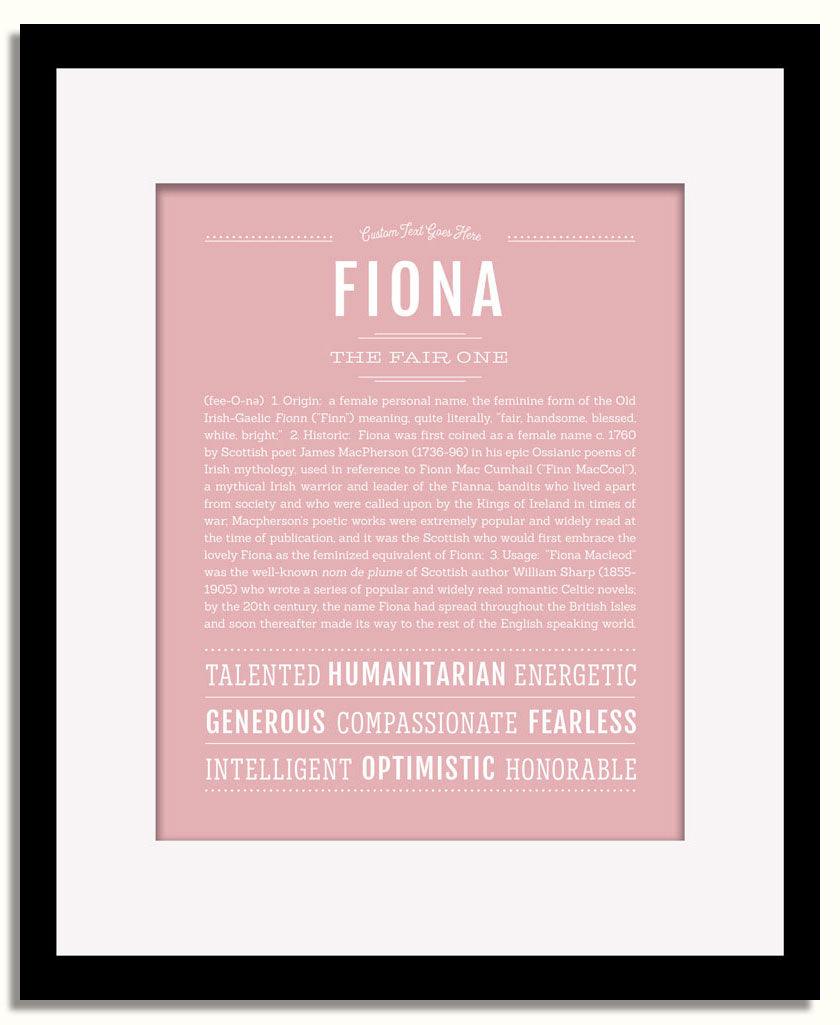 Frame Options | Dusty Rose | Black Frame, Matted