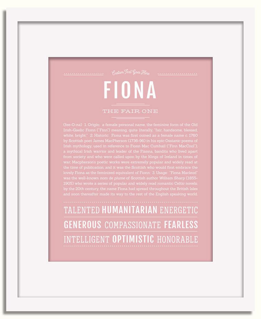 Frame Options | Dusty Rose | White Frame, Matted