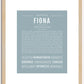 Fiona | Name Art Print