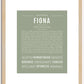 Fiona | Name Art Print