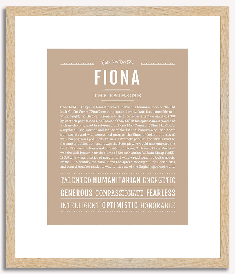 Fiona | Name Art Print