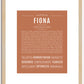 Fiona | Name Art Print