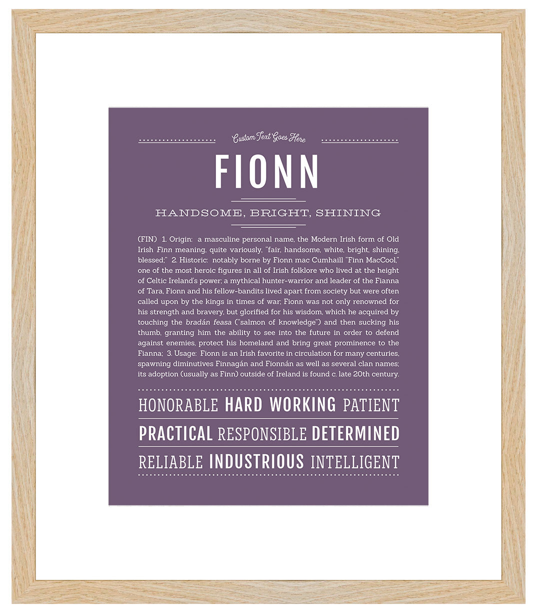 Fionn | Name Art Print