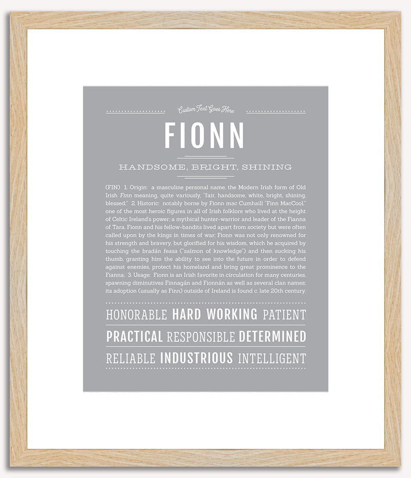 Fionn | Name Art Print