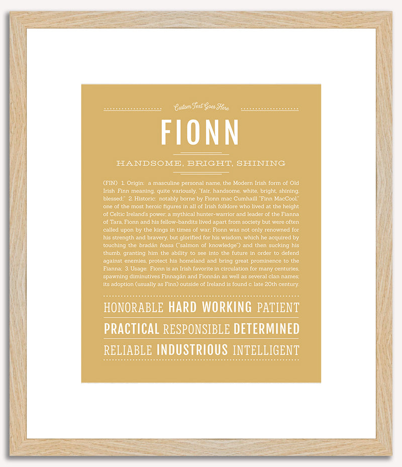 Fionn | Name Art Print