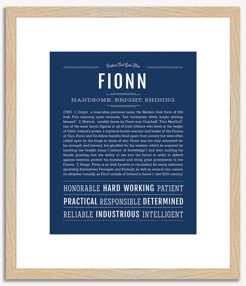 Fionn | Name Art Print