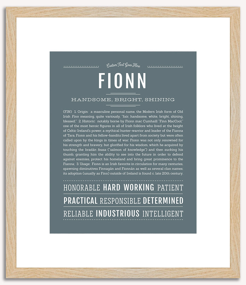 Fionn | Name Art Print