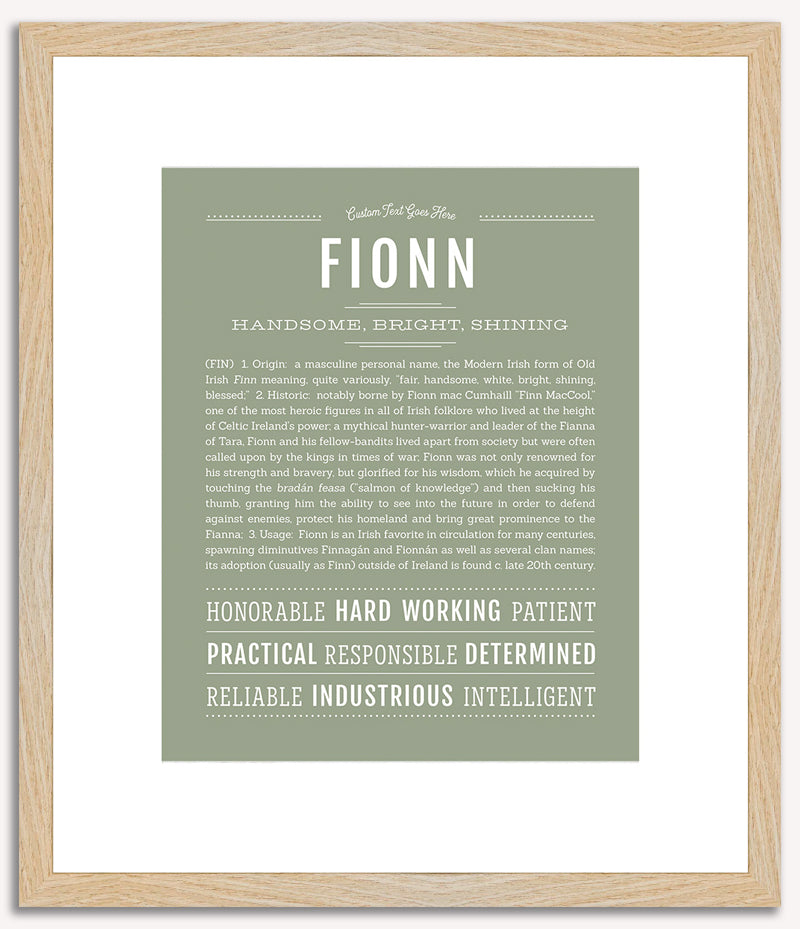 Fionn | Name Art Print