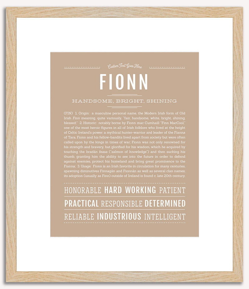 Fionn | Name Art Print