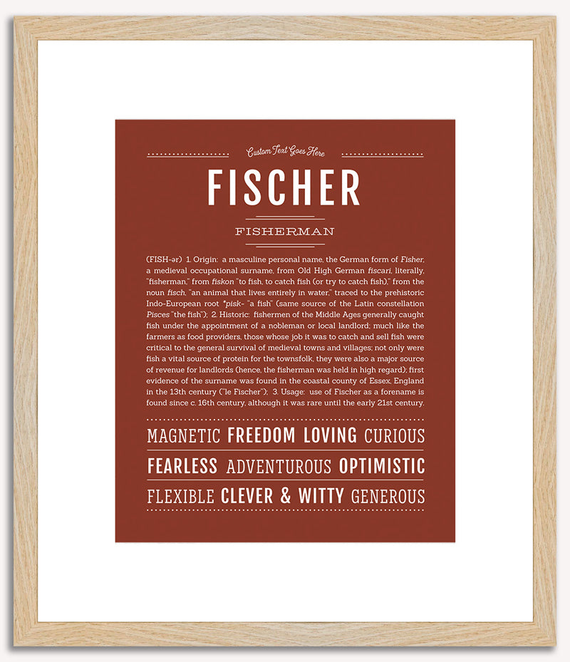 Fischer | Name Art Print