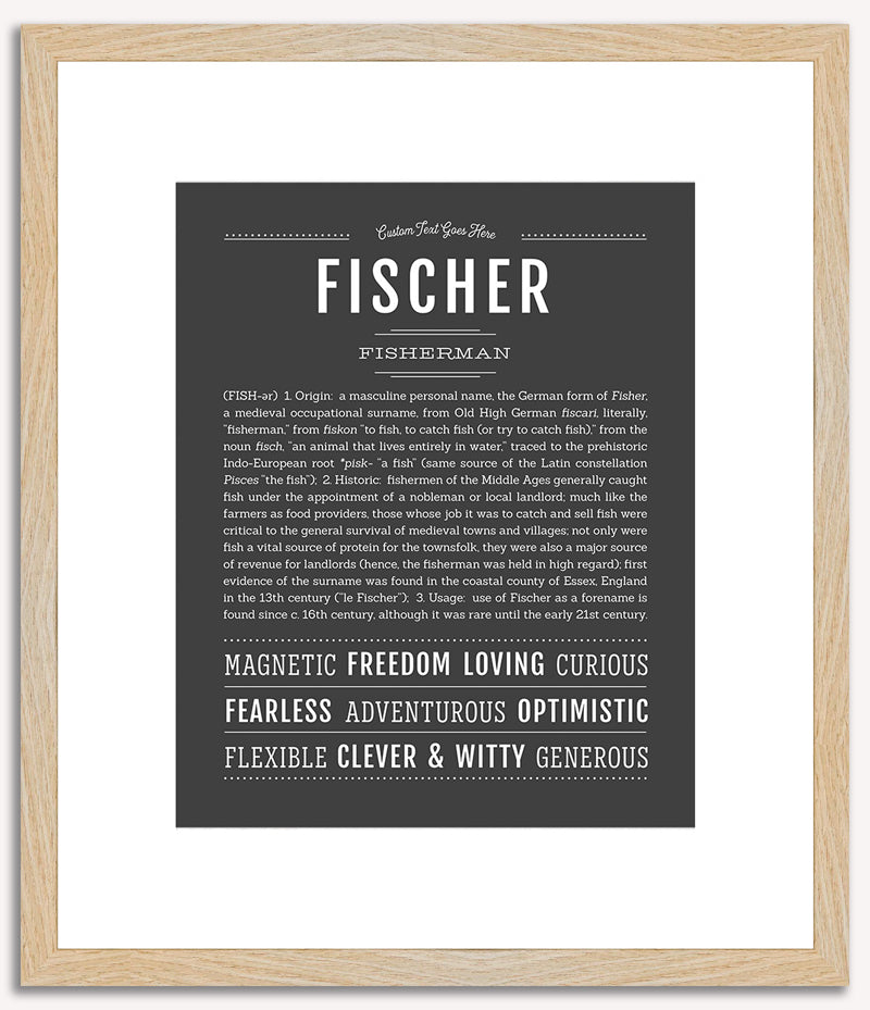 Fischer | Name Art Print