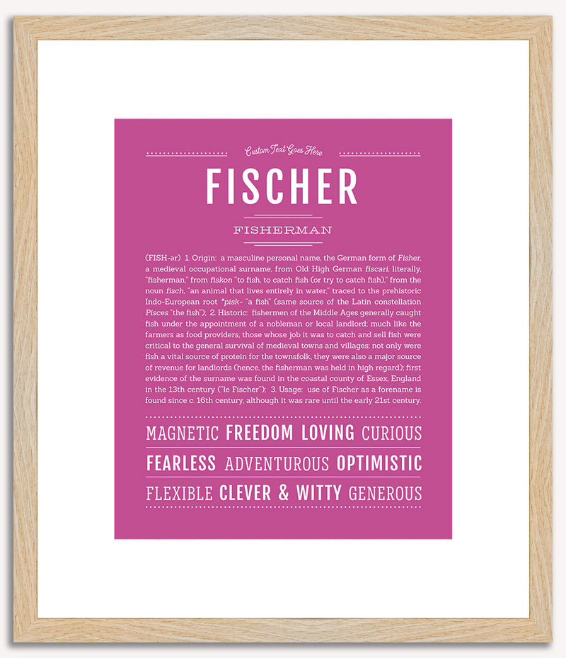 Fischer | Name Art Print