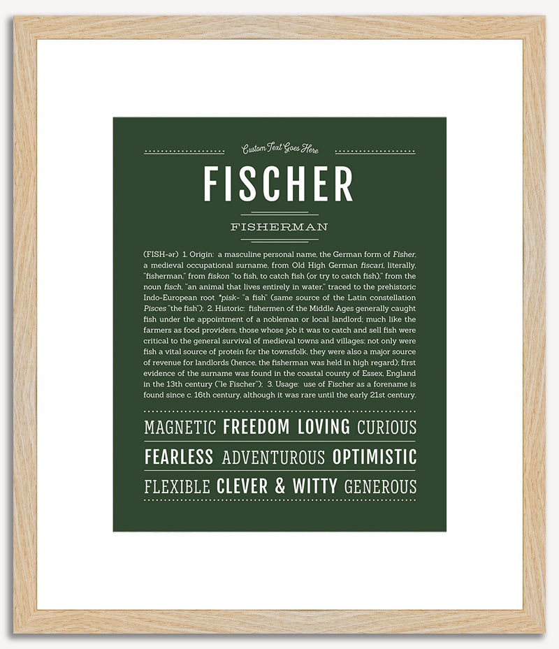 Fischer | Name Art Print