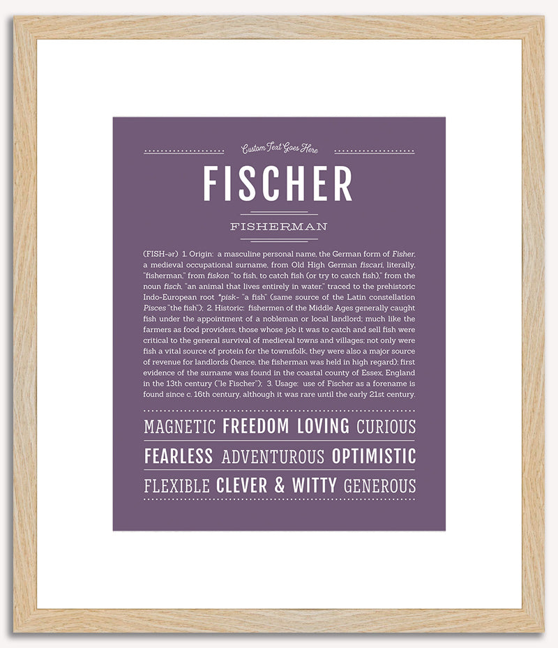 Fischer | Name Art Print