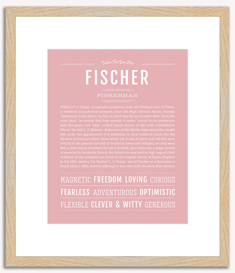 Fischer | Name Art Print