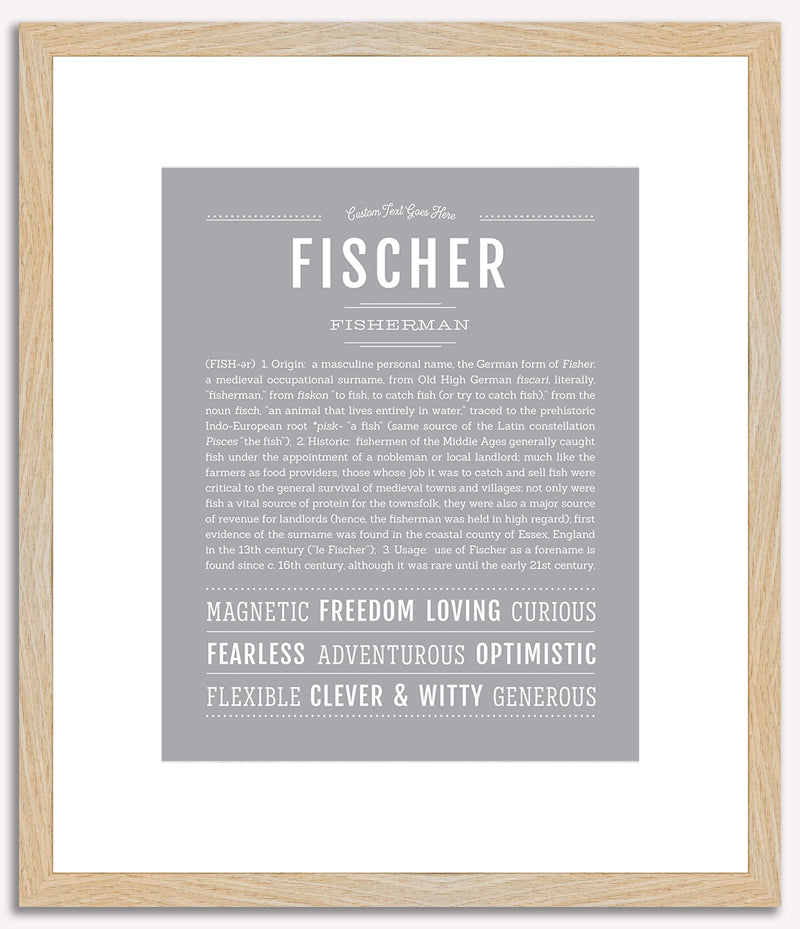 Fischer | Name Art Print