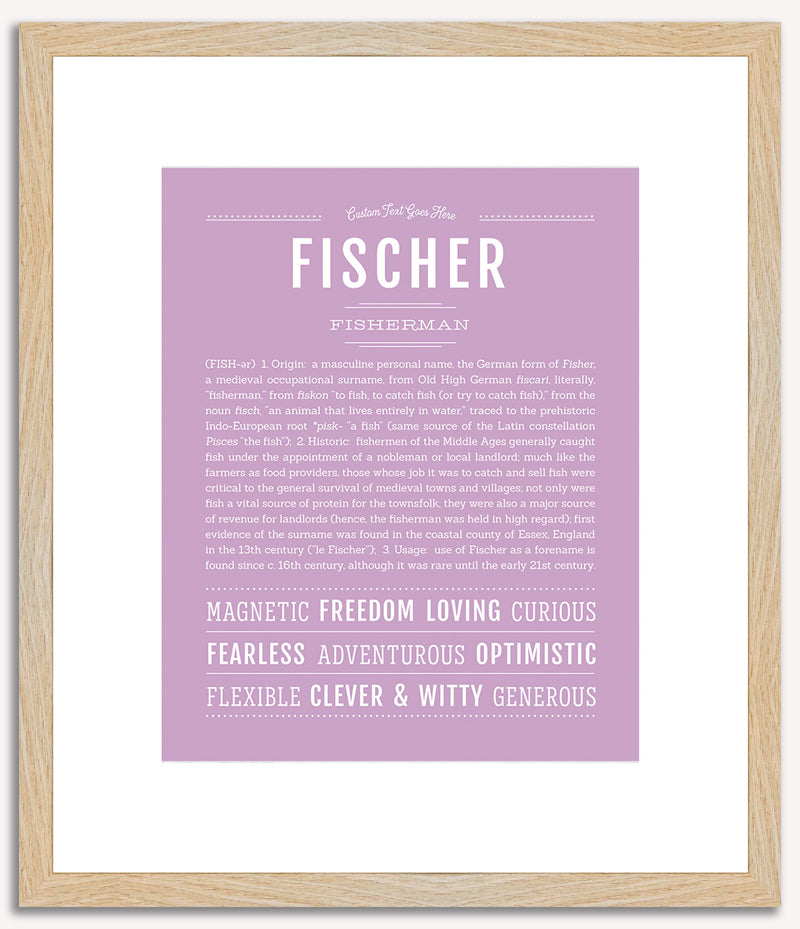 Fischer | Name Art Print