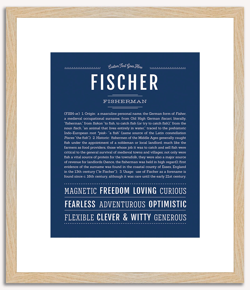 Fischer | Name Art Print