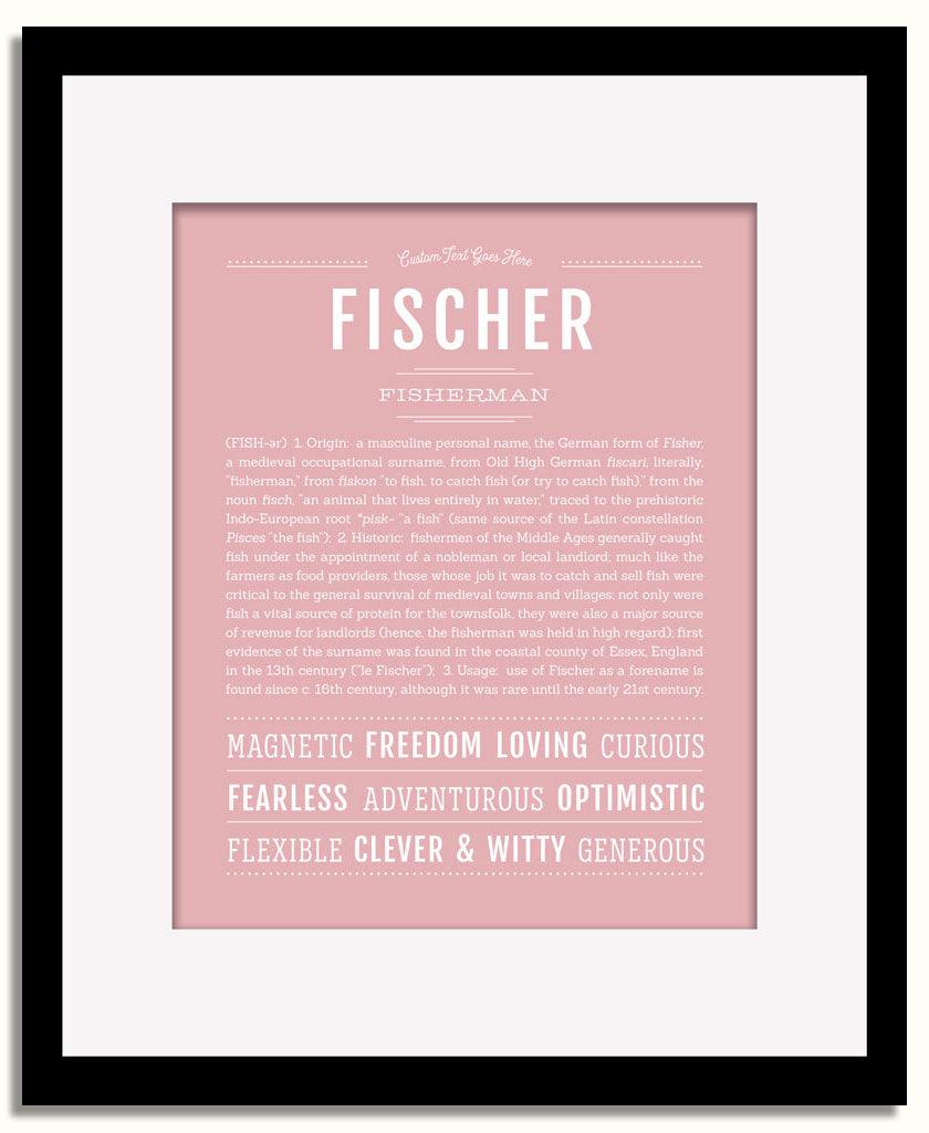 Frame Options | Dusty Rose | Black Frame, Matted