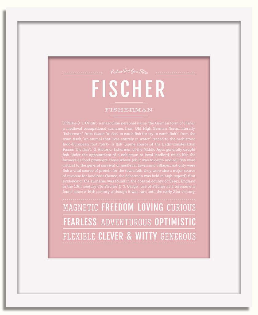 Frame Options | Dusty Rose | White Frame, Matted