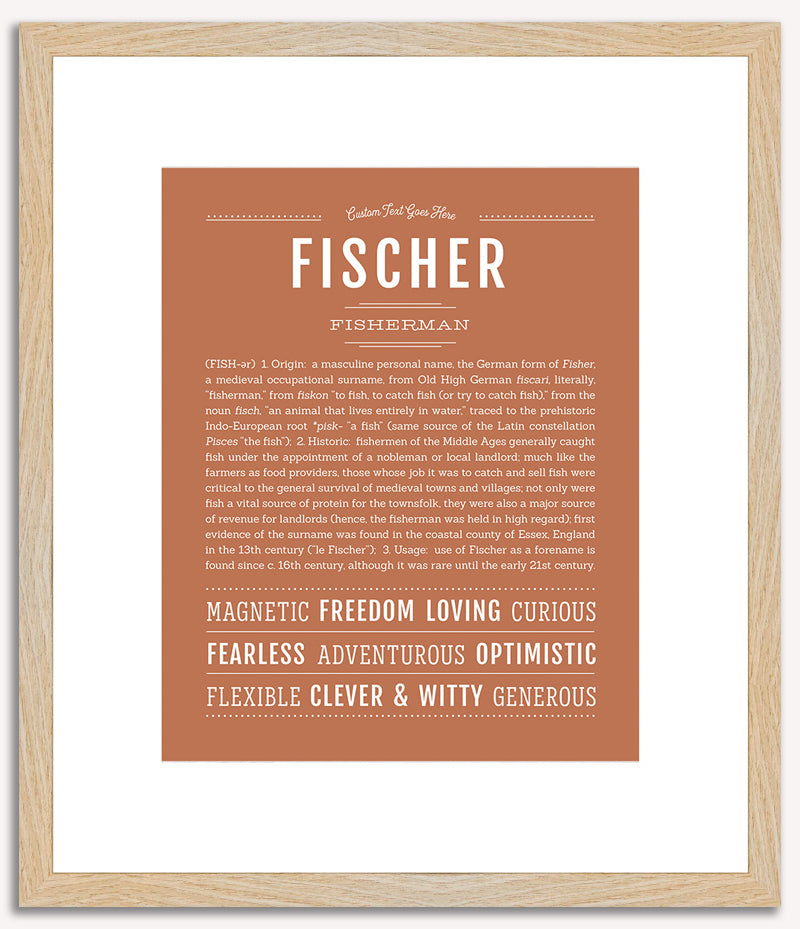 Fischer | Name Art Print