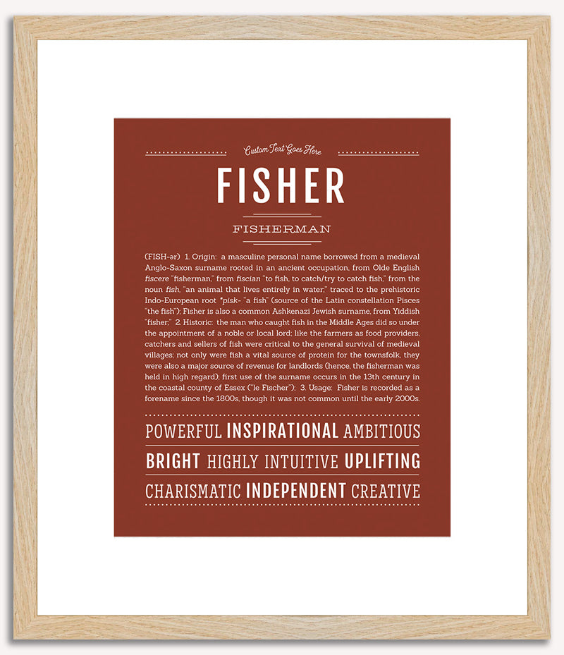 Fisher | Name Art Print