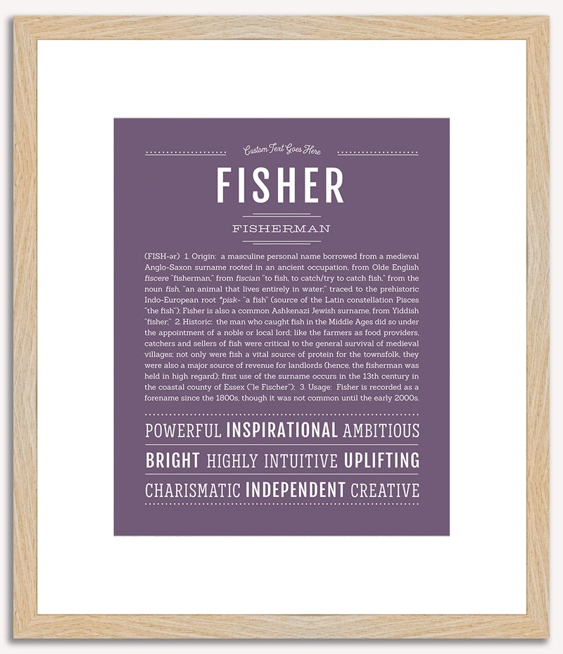 Fisher | Name Art Print