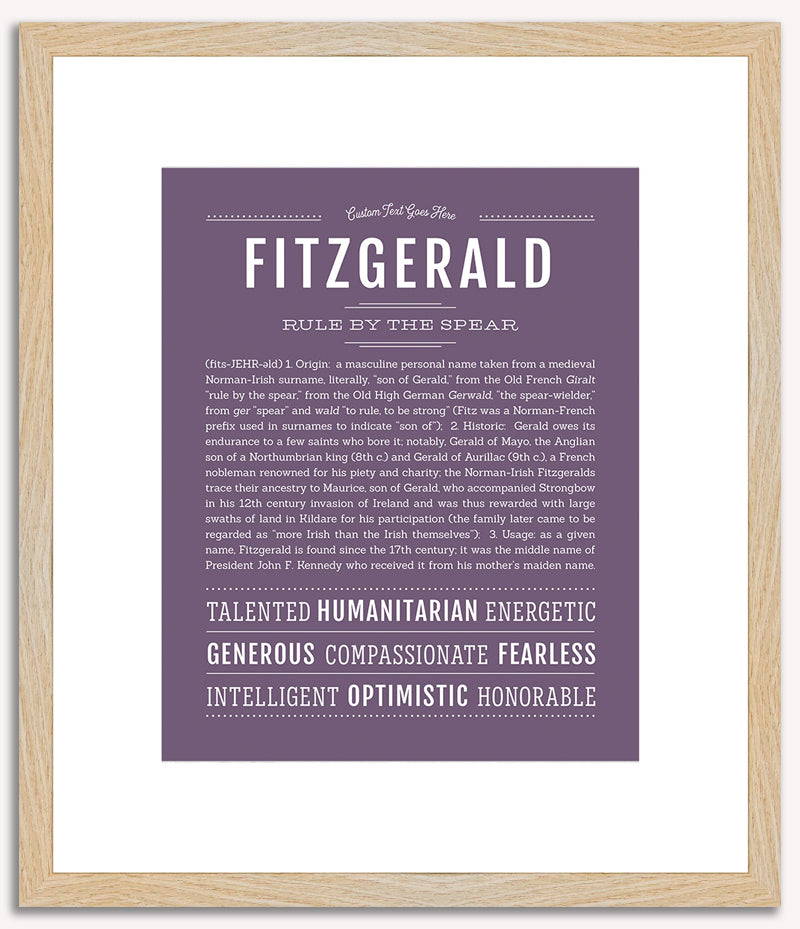 Fitzgerald | Name Art Print