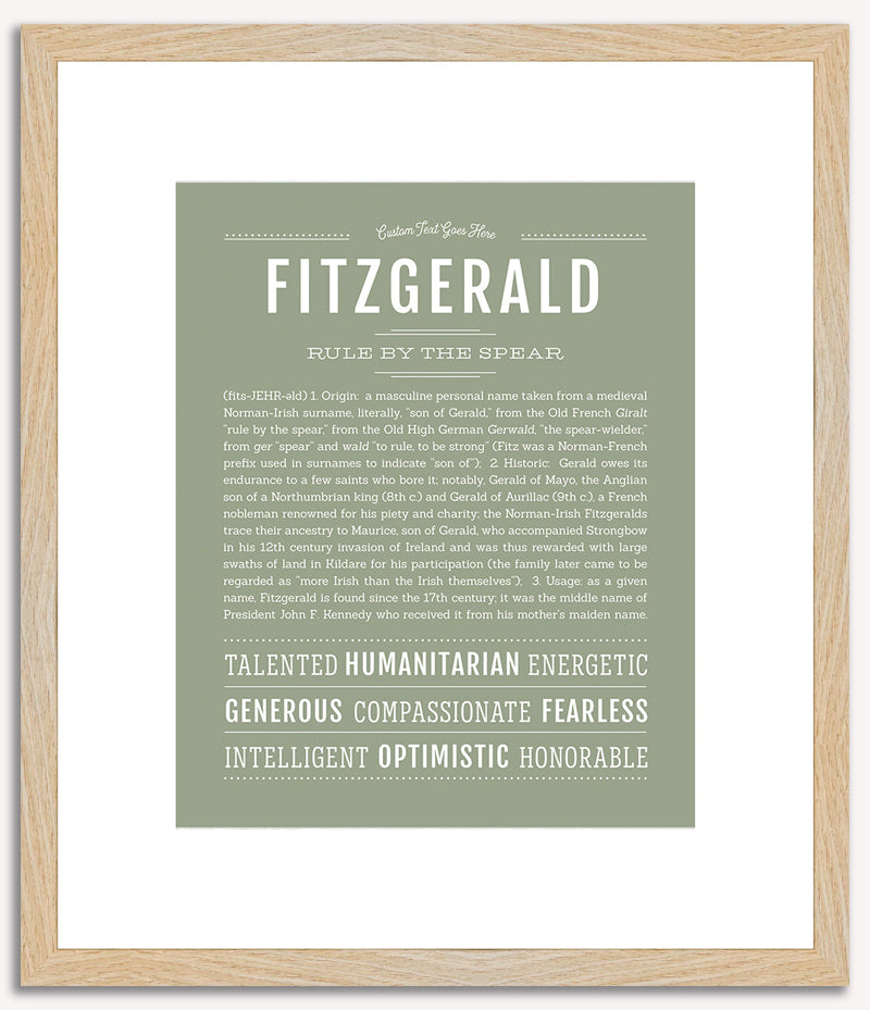 Fitzgerald | Name Art Print