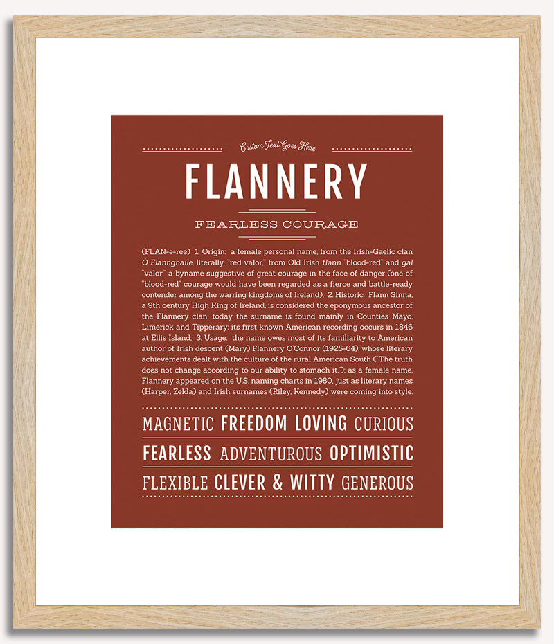 Flannery | Name Art Print