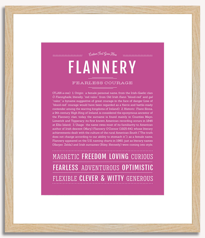 Flannery | Name Art Print