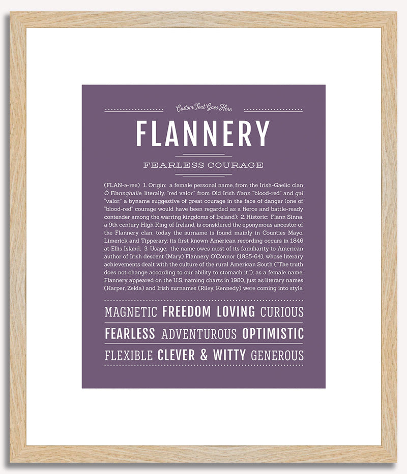 Flannery | Name Art Print