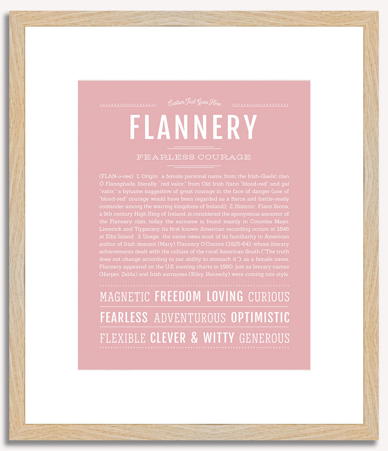 Flannery | Name Art Print