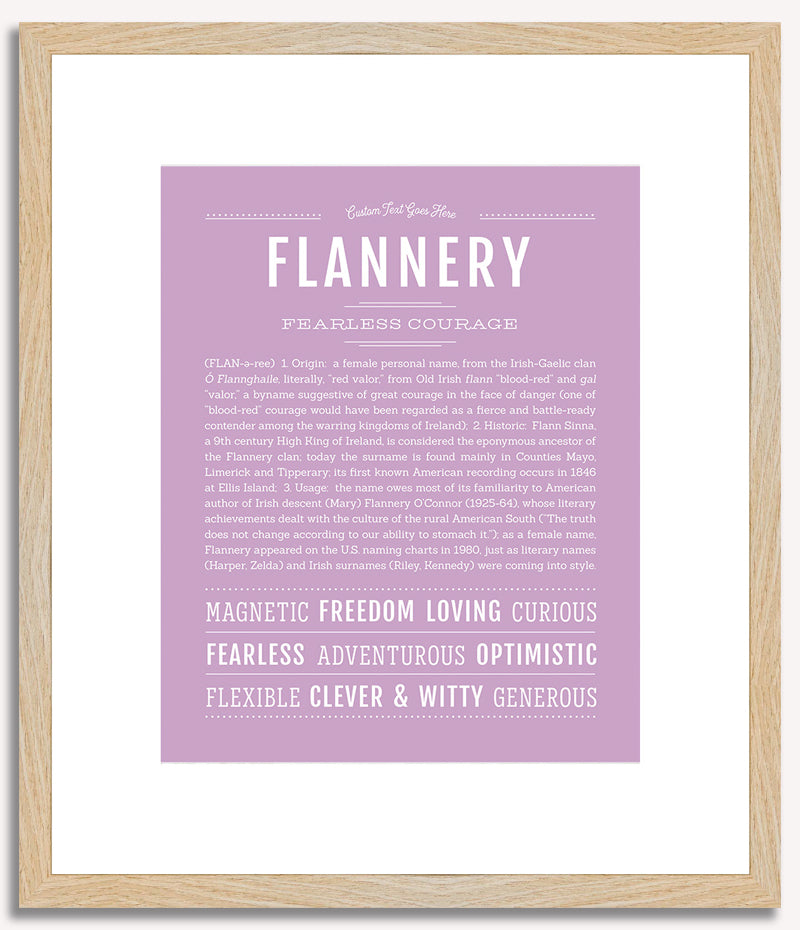 Flannery | Name Art Print