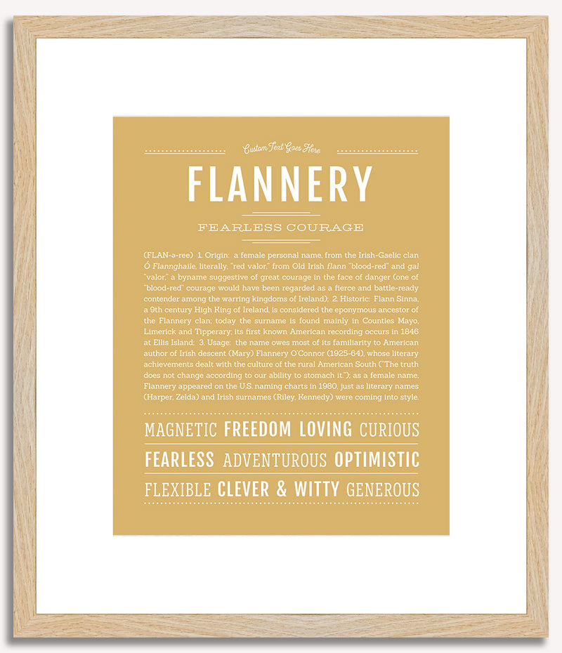 Flannery | Name Art Print