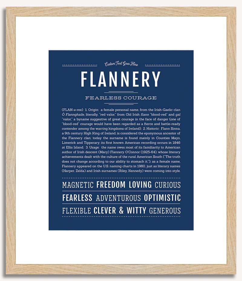 Flannery | Name Art Print